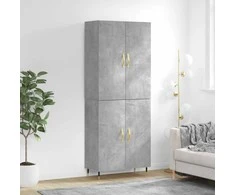 Komoda, betono pilkos spalvos, 69,5x34x180cm, apdirbta mediena