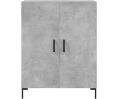 Komoda, betono pilkos spalvos, 69,5x34x180cm, apdirbta mediena
