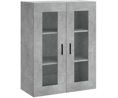 Komoda, betono pilkos spalvos, 69,5x34x180cm, apdirbta mediena