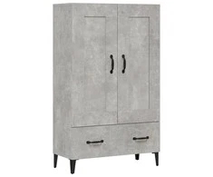 Komoda, betono pilkos spalvos, 70x31x115cm, apdirbta mediena