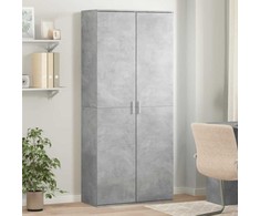 Komoda, betono pilkos spalvos, 80x35x180cm, apdirbta mediena