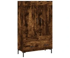 Komoda, dūminio ąžuolo spalvos, 69,5x31x115cm, apdirbta mediena