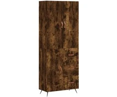Komoda, dūminio ąžuolo spalvos, 69,5x34x180cm, apdirbta mediena