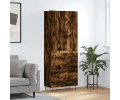 Komoda, dūminio ąžuolo spalvos, 69,5x34x180cm, apdirbta mediena