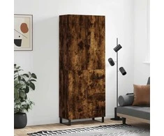 Komoda, dūminio ąžuolo spalvos, 69,5x34x180cm, apdirbta mediena