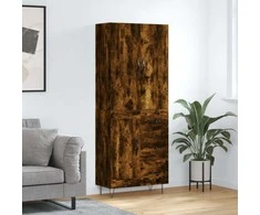 Komoda, dūminio ąžuolo spalvos, 69,5x34x180cm, apdirbta mediena