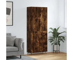 Komoda, dūminio ąžuolo spalvos, 69,5x34x180cm, apdirbta mediena