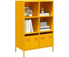 Komoda, garstyčių geltonos spalvos, 68x39x103,5cm, plienas