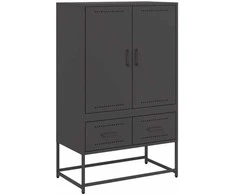 Komoda, juodos, 68x39x111,5 cm, plienas