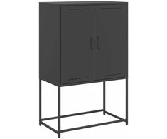 Komoda, juodos spalvos, 68,5x38,5x107cm, plienas