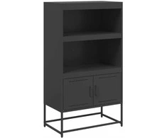 Komoda, juodos spalvos, 68,5x38,5x123,5cm, plienas