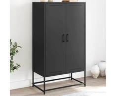 Komoda, juodos spalvos, 68,5x38,5x123,5cm, plienas