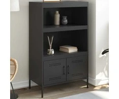 Komoda, juodos spalvos, 68x39x113cm, plienas