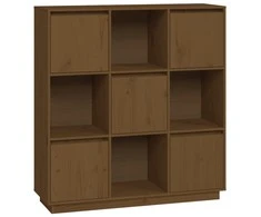 Komoda, medaus ruda, 110,5x35x117cm, pušies medienos masyvas