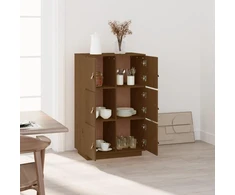 Komoda, medaus ruda, 67x40x108,5cm, pušies medienos masyvas
