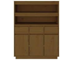 Komoda, medaus ruda, 89x40x116,5cm, pušies medienos masyvas