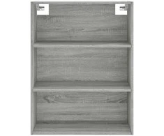 Komoda, pilkos ąžuolo spalvos, 69,5x34x180cm, apdirbta mediena