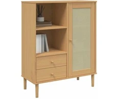 Komoda SENJA, ruda, 90x40x112cmcm, pušies masyvas