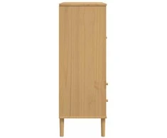 Komoda SENJA, ruda, 90x40x112cmcm, pušies masyvas