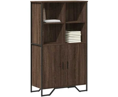 Komoda, sonoma pilkos, 79,5x35,5x137,5cm, apdirbta mediena