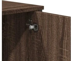 Komoda, sonoma pilkos, 79,5x35,5x137,5cm, apdirbta mediena