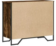 Komoda su stalčiais, dūminio ąžuolo, 91x35,5x74,5cm, mediena