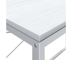 Kompiuterio stalas, baltas, 110x60x70cm, apdirbta mediena