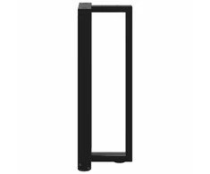 konsolės stalo kojos, 2 vnt., juoda, 38x25x(72-73)cm, plienas