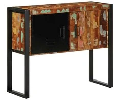 konsolinė spintelė, 90x35x75cm, perdirbtos medienos masyvas