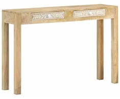 Konsolinis staliukas, 110x30x75cm, balintas mango masyvas