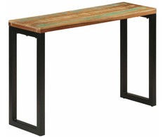 Konsolinis staliukas, 110x35x75cm, perdirbtos medienos masyvas