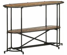 Konsolinis staliukas, 110x42x76cm, perdirbtos medienos masyvas