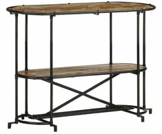 Konsolinis staliukas, 110x42x76cm, perdirbtos medienos masyvas