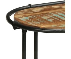 Konsolinis staliukas, 110x42x76cm, perdirbtos medienos masyvas