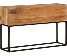 Konsolinis staliukas, 120x30x75 cm, akacijos medienos masyvas