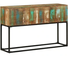 Konsolinis staliukas, 120x30x75 cm, perdirbtos medienos masyvas
