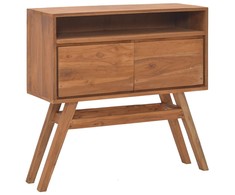 Konsolinis staliukas, 80x30x80cm, tikmedžio medienos masyvas