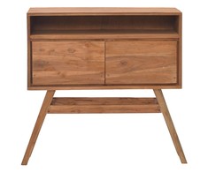 Konsolinis staliukas, 80x30x80cm, tikmedžio medienos masyvas
