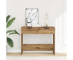 Konsolinis staliukas, artisano ąžuolo, 90x36x75cm, mediena