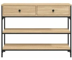 Konsolinis staliukas, ąžuolo, 100x25x75cm, apdirbta mediena