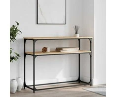 Konsolinis staliukas, ąžuolo, 100x35,5x75cm, apdirbta mediena
