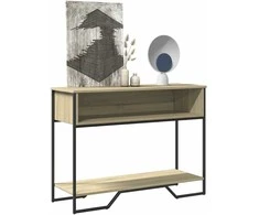 Konsolinis staliukas, ąžuolo, 100x35x74,5cm, apdirbta mediena
