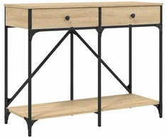 Konsolinis staliukas, ąžuolo, 100x39x78,5cm, apdirbta mediena