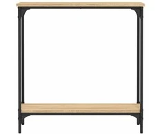 Konsolinis staliukas, ąžuolo, 75x22,5x75cm, apdirbta mediena