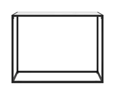 Konsolinis staliukas, baltas, 100x35x75cm, grūdintas stiklas