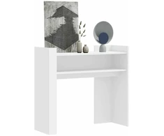 Konsolinis staliukas, baltas, 100x35x90cm, apdirbta mediena