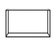 Konsolinis staliukas, baltas, 120x35x75cm, grūdintas stiklas