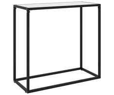 Konsolinis staliukas, baltas, 80x35x75cm, grūdintas stiklas