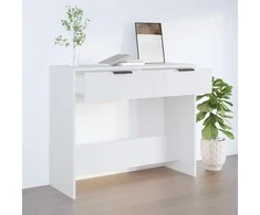 Konsolinis staliukas, baltas, 90x36x75cm, apdirbta mediena