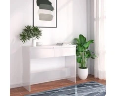Konsolinis staliukas, baltas, 100x35x76,5cm, apdirbta mediena